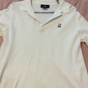 Psycho Bunny White Polo Shirt Classic Style